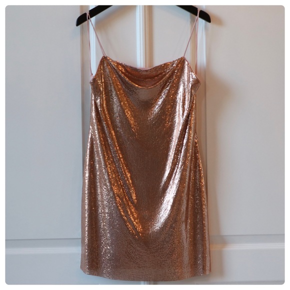 ALICE + OLIVIA Harmony Chainmail Mini Slip Dress - Picture 9 of 12